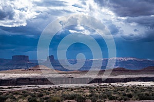 Storm over the desert in Canyonlands National Park