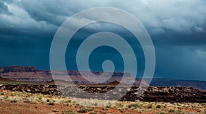 Storm over the desert in Canyonlands National Park