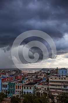 Storm over Havana City, Capital of Cuba