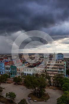 Storm over Havana City, Capital of Cuba