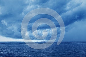 Storm over the ocean, Thailand