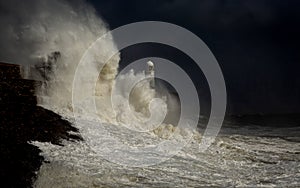 Storm over Porthcawl lighthouse