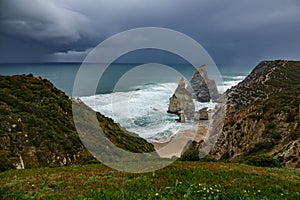 Storm over Praia da Ursa