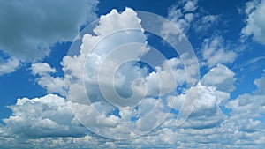 Storm overcast sky cloud scape. Dramatic cloudy rainy sky. Time lapse.