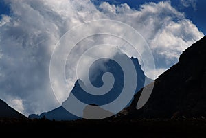 Storm on Rugged Mountains