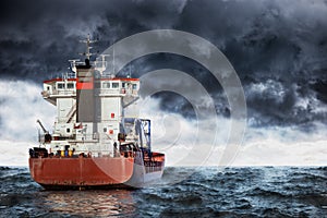 Storm at sea