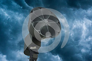 Storm Siren and Dark Clouds