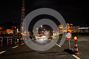 storm surge in Cuxhaven, Germany