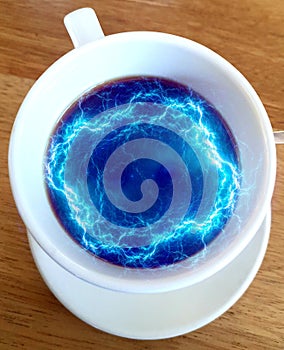 Storm in a teacup, photographed in South Africa