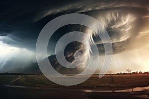 Storm tornado. Generate Ai