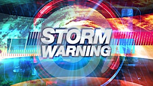 Storm Warning - Broadcast TV Graphics Title