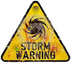 Storm warning sign