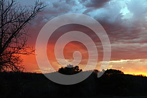 Manitoba Sunrise Storm Clouds photo