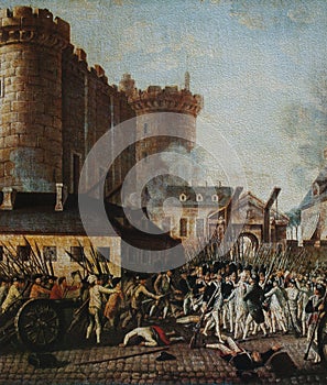 Storming of the Bastille. Arrest of Launay scene