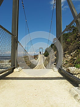 Storms River Suspension Bridge at Tsitsikamma National Park, South Africa