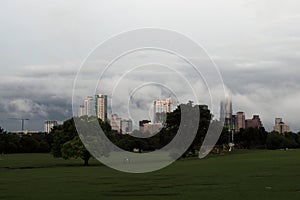 A stormy Austin Texas skyline, May 2015