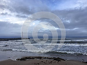 Stormy batic day in Klaipeda, Lithuania