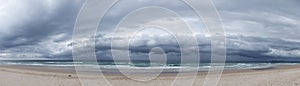 Stormy Beach Panorama