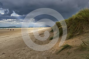 Stormy beach photo