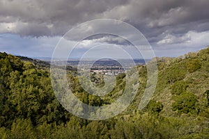 Stormy clouds above San Jose via Almaden Quicksilver County Park photo