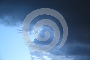 Stormy clouds in the sky