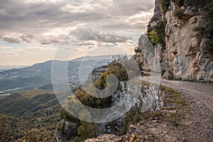 Stormy cloudscape on the road over the Cliffs