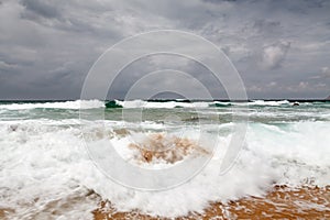 Stormy Day at Guincho Beach in Cascais near Lisbon