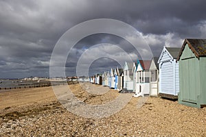 Stormy day at Thorpe Bay, Essex, England