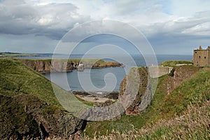 Stormy Dunnottar Castle Scotland