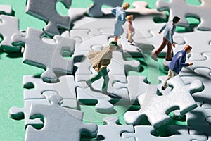 Stormy jigsaw pieces