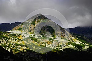 Stormy landscape in Retezat Mountains