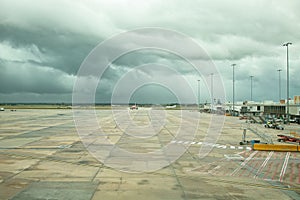 Stormy Melbourne airport airfield photo