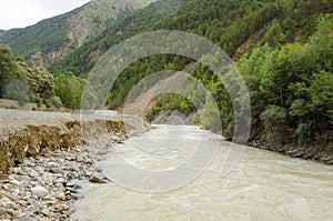 Stormy mountain river