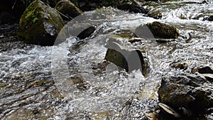 Stormy mountain river