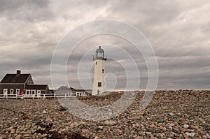 Stormy Old Scituate Light