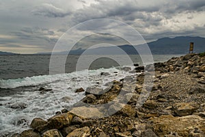 Stormy rocky Coast