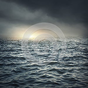 The stormy sea photo