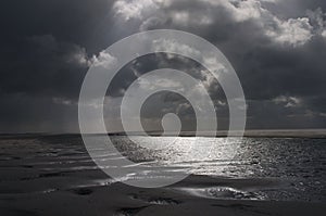 Stormy sea landscape