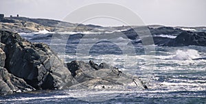 Stormy Sea and Rocks photo