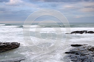 Stormy Sea, Trebarwith Strand, Cornwall.