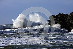 Stormy seas