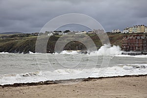Stormy seas at Peel Isle of Man