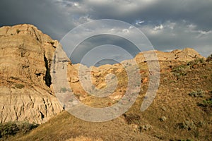 Stormy Skies in the Badlands