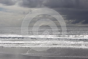 Stormy skies at the beach