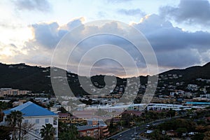 Stormy skies over St Thomas