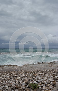 Stormy skies pebble beach