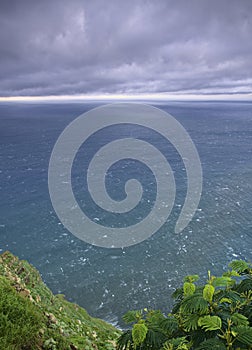 stormy sky at Alantic sea