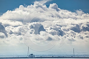 Stormy sky hovered over the Bay Area