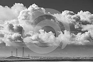 Stormy sky hovered over the Bay Area