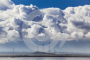 Stormy sky hovered over the Bay Area